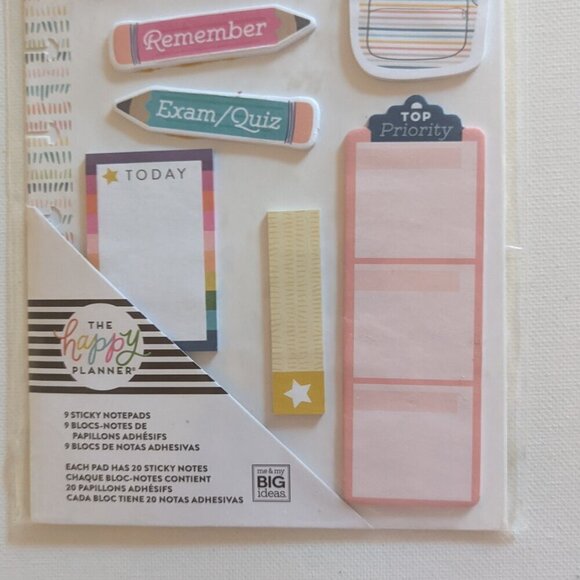 NWT Happy Planner Student 180pc Sticky Notes Pads College Christmas Holiday Gift - Picture 5 of 7